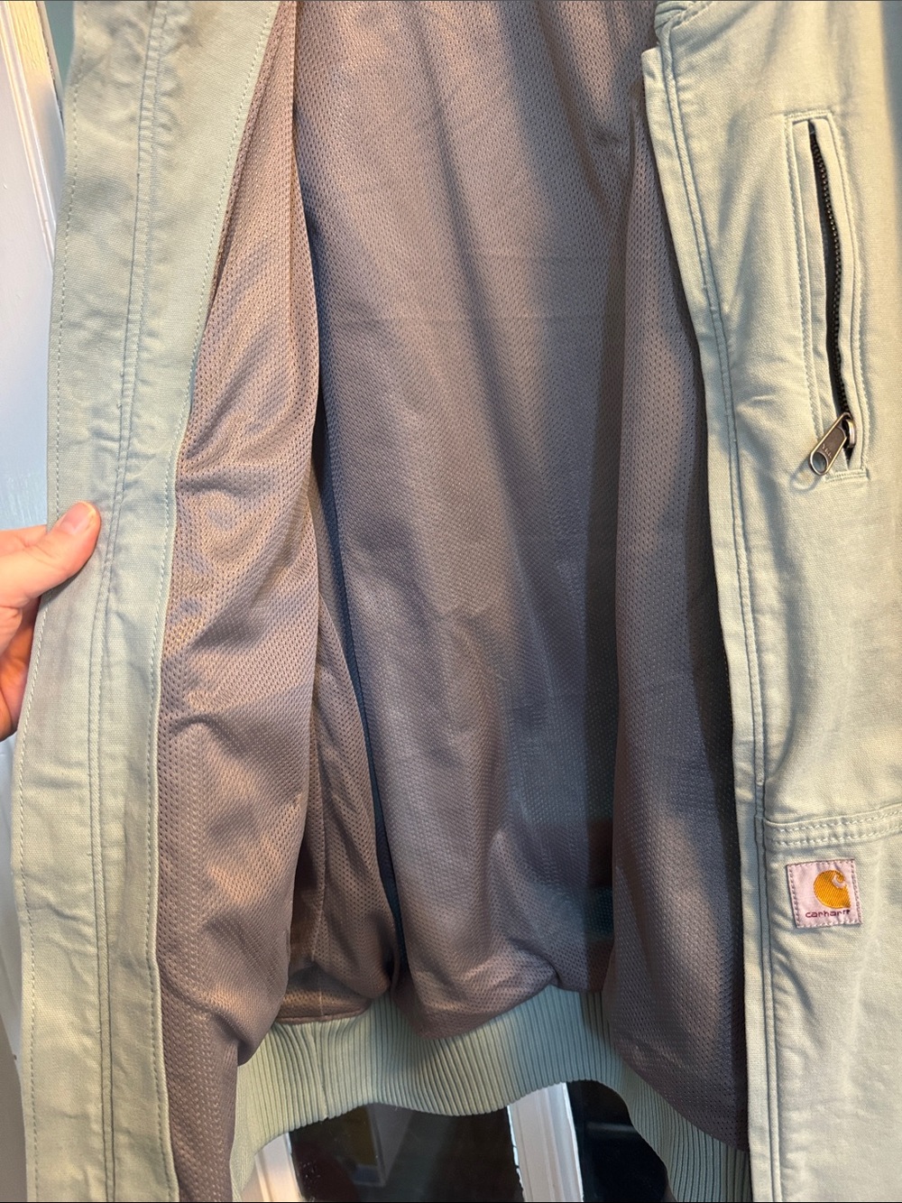 Carhartt Women’s Crawford Bomber Jacket Blue Surf 2X - Picture 4 of 6